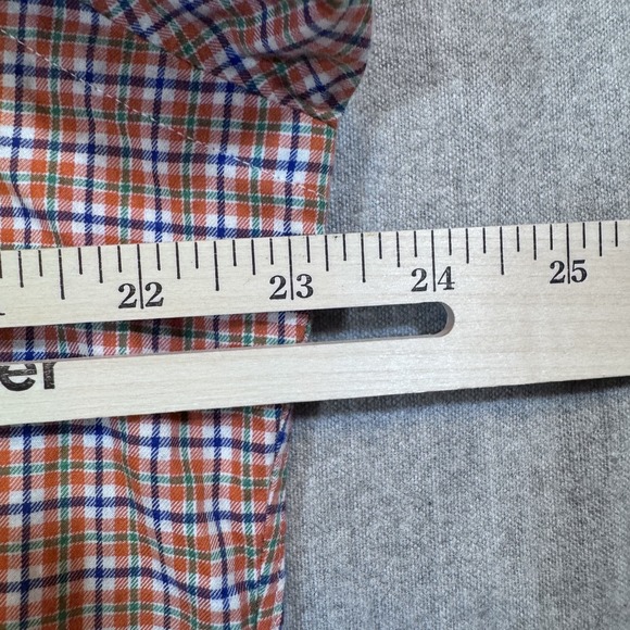 Ralph Lauren Shirt Mens Large Orange Green Plaid Button Down Pony Classic Casual - Picture 8 of 10